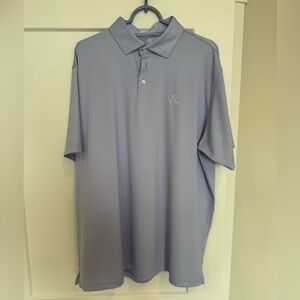 Men’s Rhoback PinStripe Polo - XXL - Light Purple/Light Blue